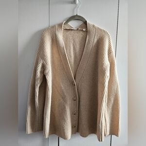 Vince Beige Cream Size S Button Cardigan